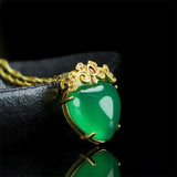 Hand-carved Jade 24k Necklace Pendant Men Women Luck