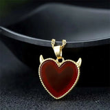 Hand-carved Jade 24k Red Heart Necklace Pendant Jewelry Men Women