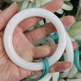 Hand-Carved Jade Bangle 60-62mm Bracelet Men Women Luck Gifts
