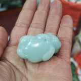 Hand-carved Jade Zodiac Pig Necklace Pendant Jewelry Men Women Luck Gifts