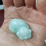 Hand-carved Jade Zodiac Pig Necklace Pendant Jewelry Men Women Luck Gifts