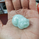 Hand-carved Jade Zodiac Pig Necklace Pendant Jewelry Men Women Luck Gifts