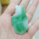 Handcarve Jade Goldfish Necklace Pendant Men Women Luck