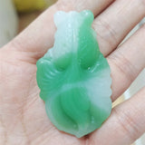 Handcarve Jade Goldfish Necklace Pendant Men Women Luck