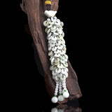 Natural Handcarve Jade Pingan Buckle Necklace Pendant Jewelry Men Women Luck
