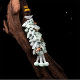 Natural Handcarve Jade Pingan Necklace Pendant Jewelry Access
