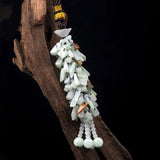 Natural Handcarve Jade Pingan Necklace Pendant Jewelry Access