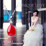 Natural Jade Drop Pendant Charm Hand-Carved Pendant for Women Men