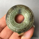 Natural Old Jade Pendant Charm Hand-Carved Jewelry