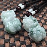Hand-Carved Natural Pixiu Pendant Bracelet Charm