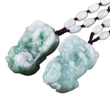 Hand-Carved Natural Pixiu Pendant Bracelet Charm