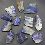 Natural Raw Ore Stone Necklaces Pendants Tourmaline Crystal Amethyst