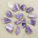Natural Raw Ore Stone Necklaces Pendants Tourmaline Crystal Amethyst