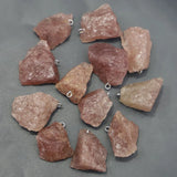 Natural Raw Ore Stone Necklaces Pendants Tourmaline Crystal Amethyst