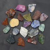 Natural Raw Ore Stone Necklaces Pendants Tourmaline Crystal Amethyst