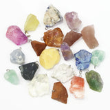 Natural Raw Ore Stone Necklaces Pendants Tourmaline Crystal Amethyst