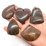 Natural Red Stone Irregular Quartz Pendant DIY Jewelry