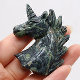 Natural Stone Gems Horse Unicorn Amazonite Home Furnishing Decorations