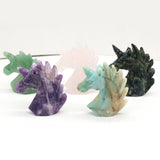 Natural Stone Gems Horse Unicorn Amazonite Home Furnishing Decorations
