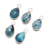 Teardrop Stone Pendants - Jewelry Charms for Bracelet Earrings