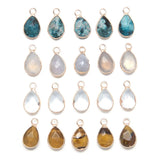 Teardrop Stone Pendants - Jewelry Charms for Bracelet Earrings