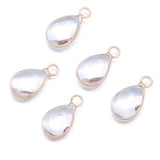 Teardrop Stone Pendants - Jewelry Charms for Bracelet Earrings