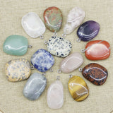 Natural Stone Assorted Mixed Irregular Shape Pendants Charms Necklaces