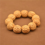 Natural Walnut Bracelet Charm Jewellery Women's Hand-Carved Bracelet