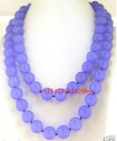10mm Lavender Alexandrite Gemstone Bead Necklace Women Men Accessories