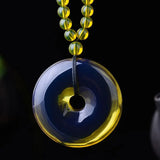 Amber Beeswax Necklace Pendant Charm Jewellery Carved Pendant for Women Men