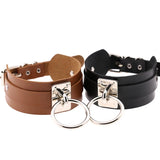 Harajuku Punk Rock Gothic Choker PU Leather Stud Collar Necklace