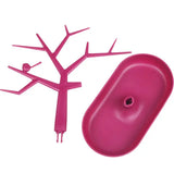 Plastic Tree Necklace Jewelry Holder Display Rack