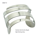 Punk Style Wide Cuff Bangles Bracelet 316l Stainless Steel