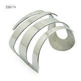 Punk Style Wide Cuff Bangles Bracelet 316l Stainless Steel