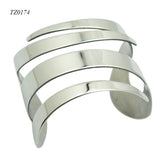Punk Style Wide Cuff Bangles Bracelet 316l Stainless Steel