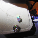 925 Silver Fishing Line Necklace Zircon Pendant Women Necklace