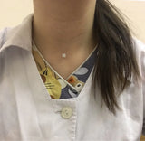 925 Silver Fishing Line Necklace Zircon Pendant Women Necklace