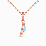 S925 Moonstone 26 Letter Necklace