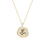 S925 Sterling Silver Witch Pendant Necklace for Women