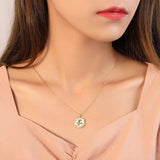 S925 Sterling Silver Witch Pendant Necklace for Women