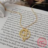 S925 Sterling Silver Hollow Round Pendant Necklace Women Jewelry