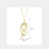 S925 Sterling Silver Hollow Round Pendant Necklace Women Jewelry