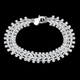 925 Silver Chain Link Bracelet Unisex Jewelry