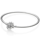 Silver Bracelet Ladies Charm Chain Snake Heart Shape DIY Jewelry