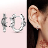 925 Silver Heart Earrings Asymmetric Design