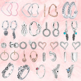 925 Sterling Silver Asymmetric Heart Earrings