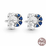 925 Sterling Silver Asymmetric Heart Earrings