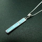 925 Sterling Silver Larimar Pendant Necklace - Hot Selling Design