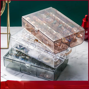 Transparent Jewelry Box Earring Necklace Bracelet Frame