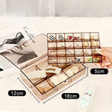 Transparent Jewelry Box Earring Necklace Bracelet Frame